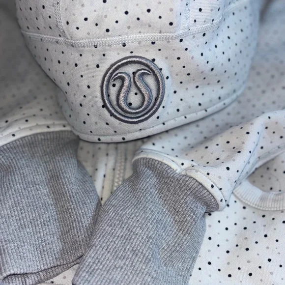 Gray Polka Dot Hoodie - Picture 6 of 8